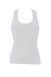 Camiseta personalizada de chica de tirantes.. Espalda diseño natación. Canalé 1x1